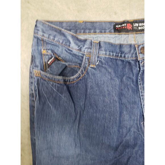 Ariat M4 Jeans Mens 44x34 Low Rise Boot Fire Resistant 100% Cotton CAT 2 2112 - Picture 5 of 9